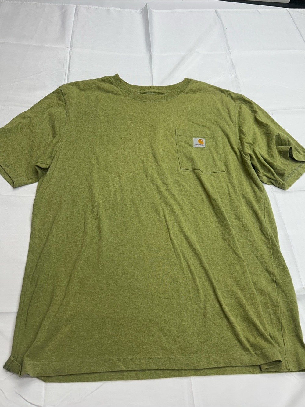 Carhartt Olive Green Short-Sleeve Pocket Tee Size Large